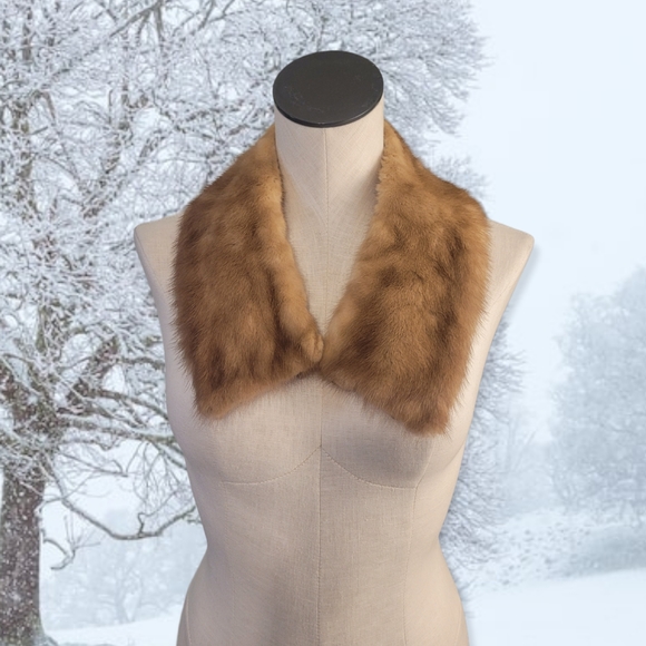 Vintage Mink Fur Collar - Picture 1 of 5